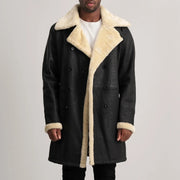 Charles Cappotto in Pelle Marrone Shearling Cappotto in Pelle da Uomo – Vista prodotto alternativa 1