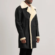 Charles Cappotto in Pelle Marrone Shearling Cappotto in Pelle da Uomo – Vista prodotto alternativa 2