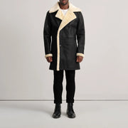 Charles Cappotto in Pelle Marrone Shearling Cappotto in Pelle da Uomo – Vista prodotto alternativa 3
