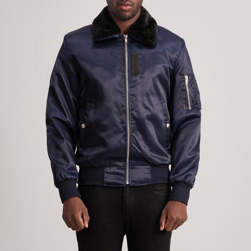 Clyde B-15 Blu Bomber in Pelle da Uomo