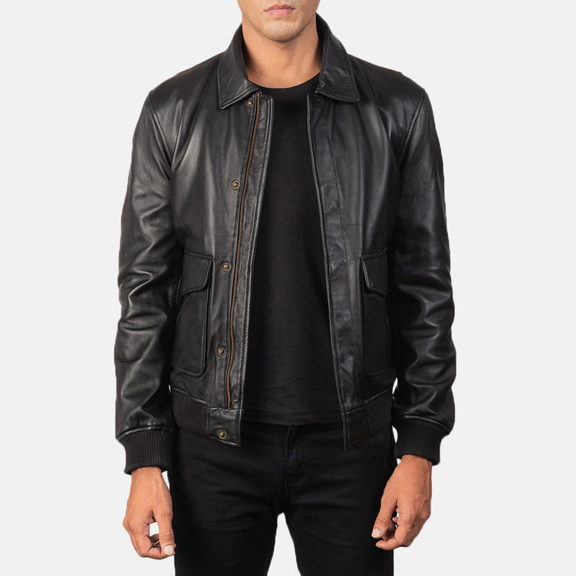 Coffmen Bomber in Pelle da Uomo