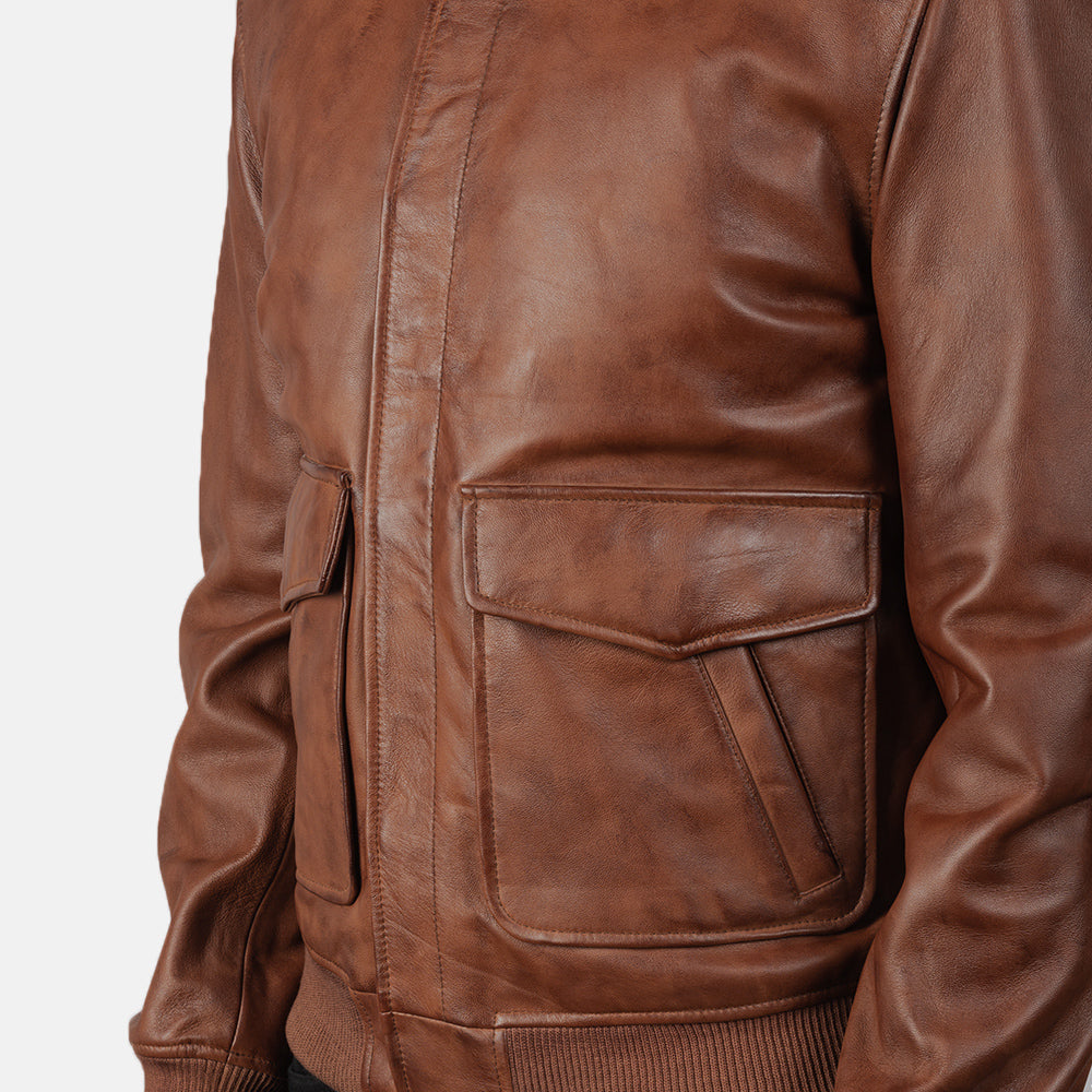 Coffmen Bomber in Pelle da Uomo – Vista prodotto alternativa 6