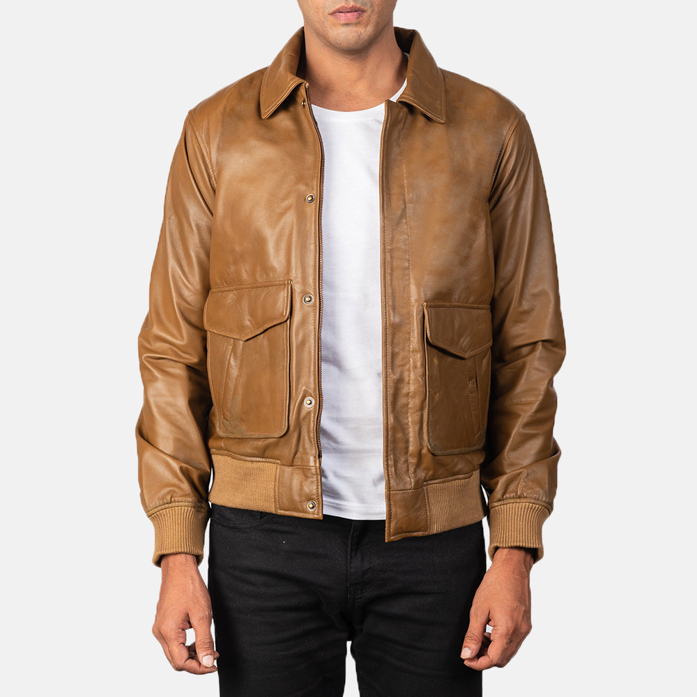 Coffmen Bomber in Pelle da Uomo – Vista prodotto alternativa 1