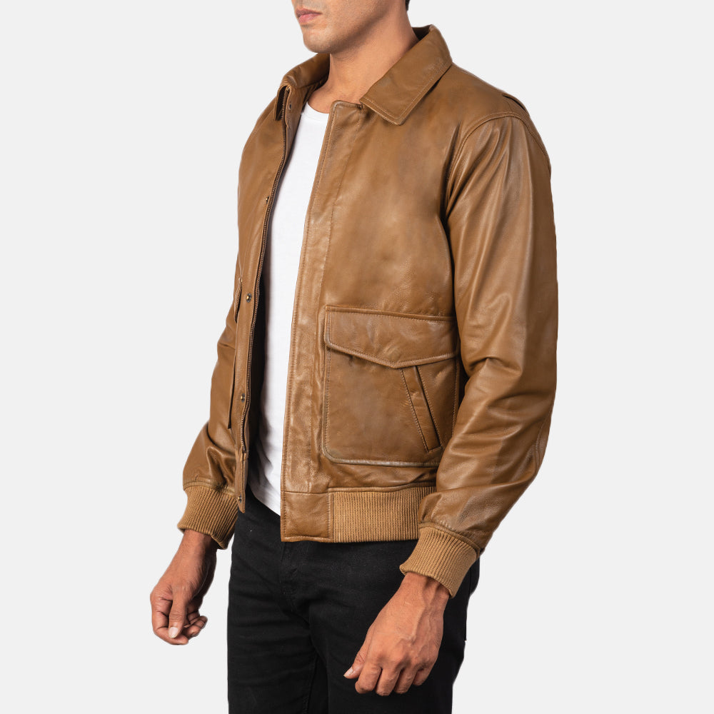Coffmen Bomber in Pelle da Uomo – Vista prodotto alternativa 2