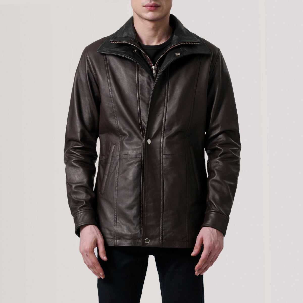 Connor Cappotto in Pelle da Uomo – Vista prodotto alternativa 5