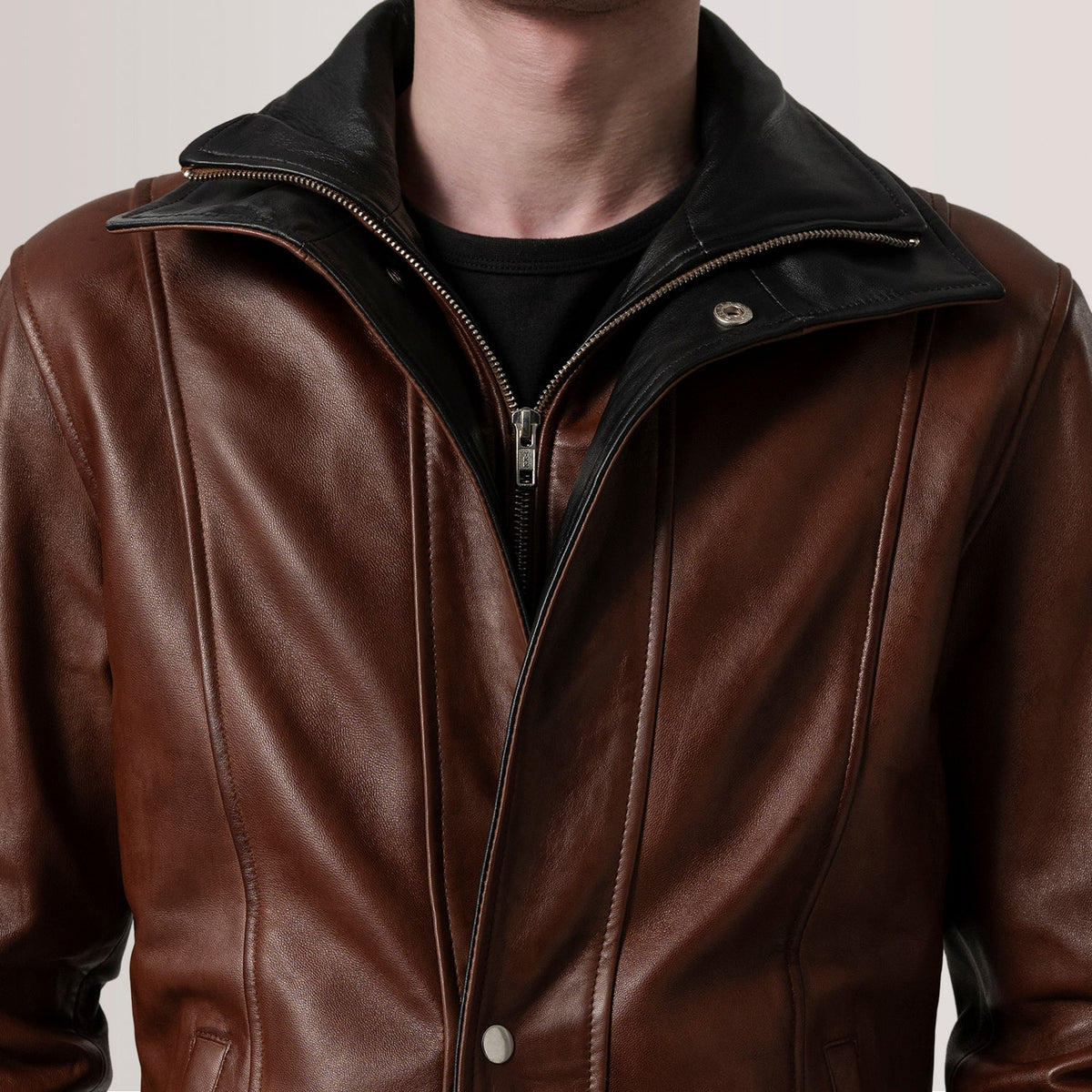 Connor Cappotto in Pelle da Uomo – Vista prodotto alternativa 6