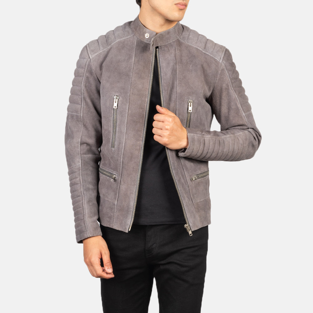 Damian Giacca Biker in Pelle da Uomo – Vista prodotto alternativa 1