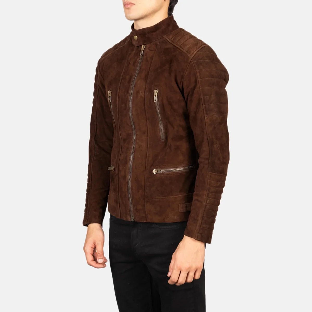 Damian Giacca Biker in Pelle da Uomo – Vista prodotto alternativa 2