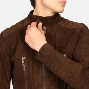 Damian Giacca Biker in Pelle da Uomo – Vista prodotto alternativa 6