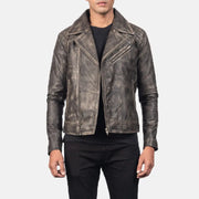 Danny Trapuntato Giacca Biker in Pelle da Uomo – Vista prodotto alternativa 4