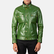 Darren Giacca Biker in Pelle da Uomo – Vista prodotto alternativa 3
