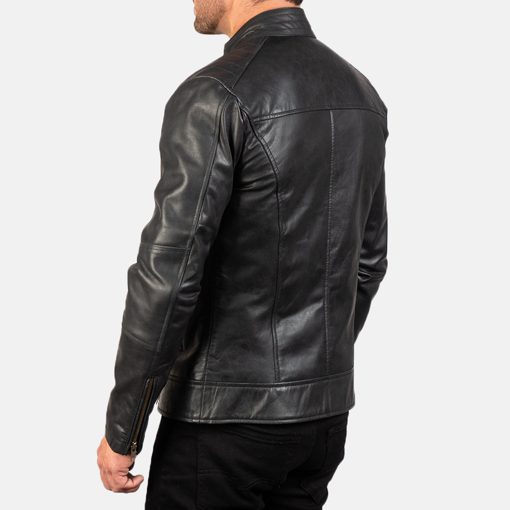 Vera pelle bovina with Pull-up Finish Grain Texture &amp; Heavy-Duty Seam Stitching Detail