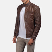 Dean Nero Giacca Biker in Pelle da Uomo – Vista prodotto alternativa 2