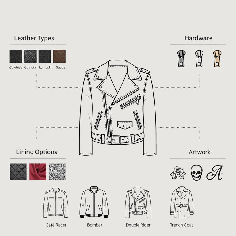 Design Your Own Giacca in Pelle da Donna