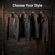 
Design Your Own Giacca in Pelle da Donna - Vista laterale che mostra il taglio ergonomico delle maniche