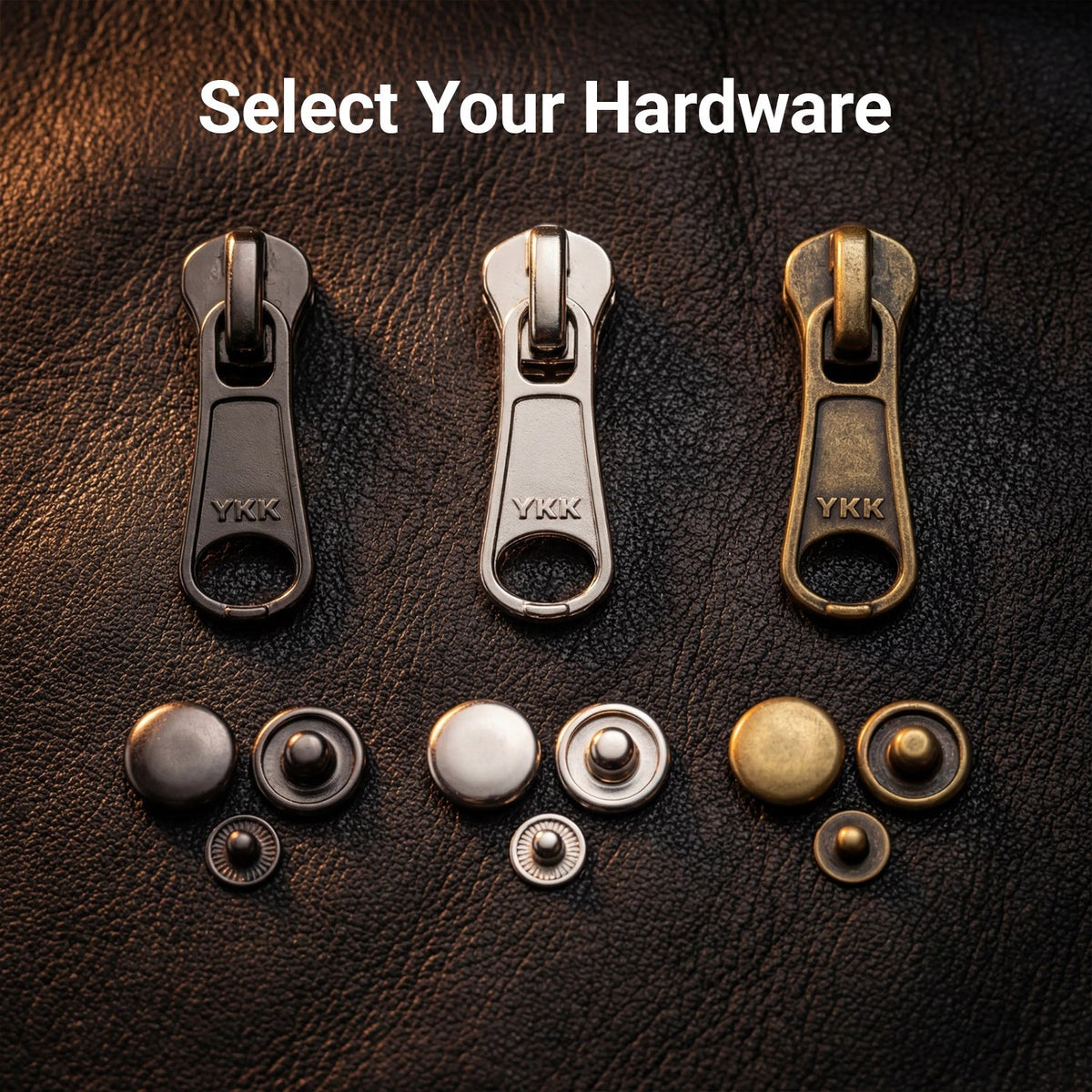 
Authentic Full-Grain Leather Grain Texture & Heavy-Duty Seam Stitching Detail
