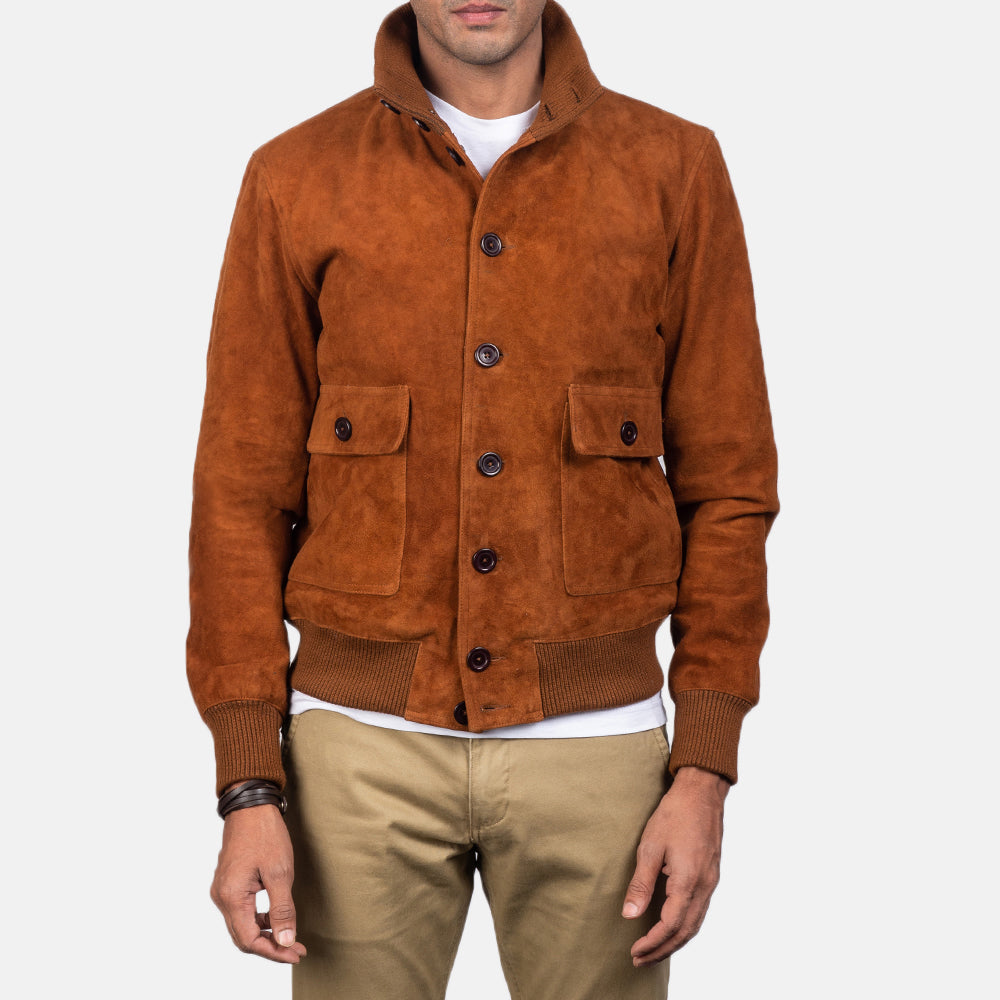 Eaton Bomber in Pelle da Uomo – Vista prodotto alternativa 3
