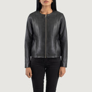 
Elixir Collarless Giacca in Pelle da Donna – alternate product view 4