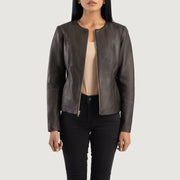 
Elixir Collarless Giacca in Pelle da Donna – alternate product view 1