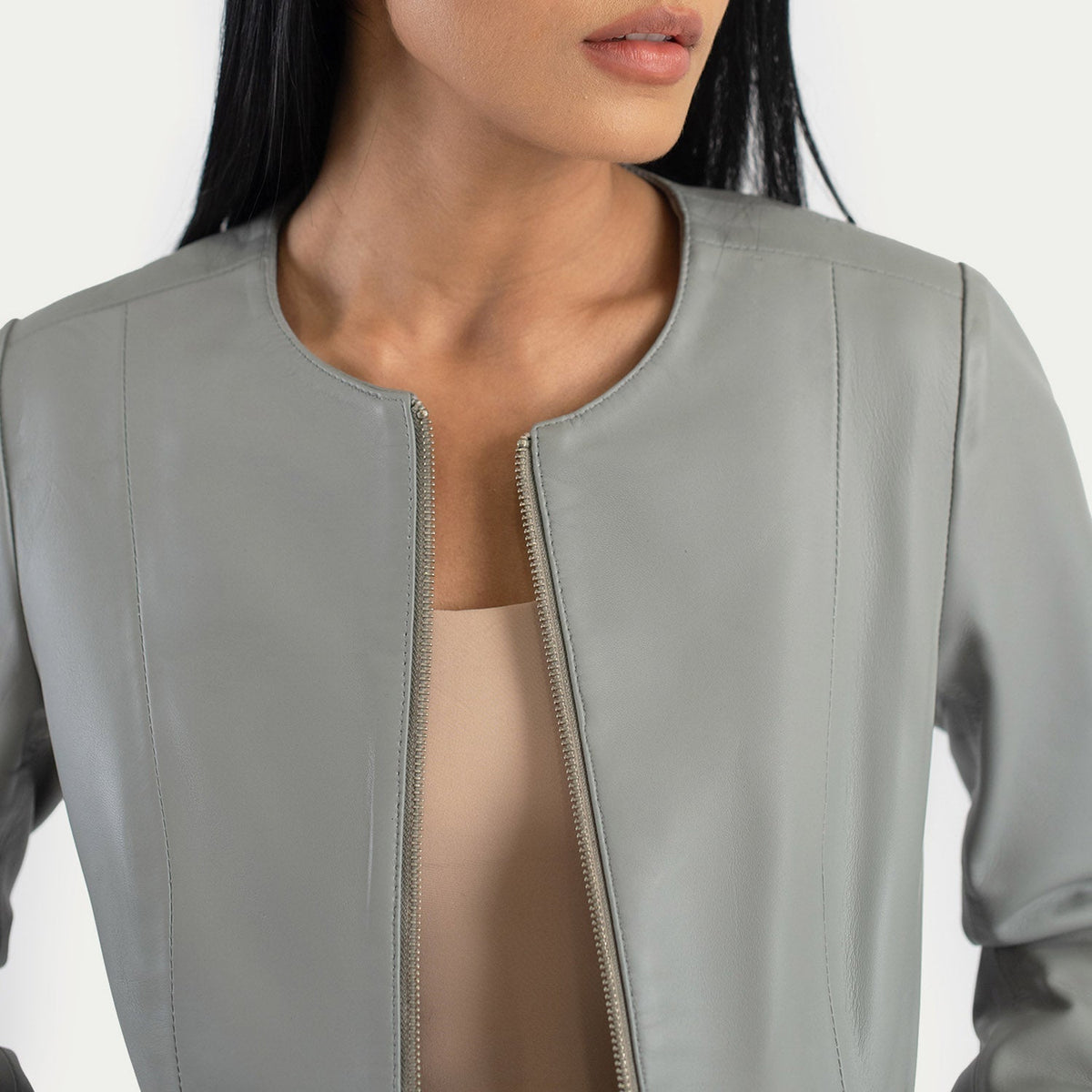 
Elixir Collarless Giacca in Pelle da Donna – alternate product view 5
