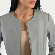 
Elixir Collarless Giacca in Pelle da Donna – alternate product view 5