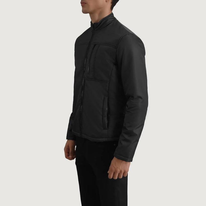 Elliot Nero Lightweight Giacca in Pelle da Uomo