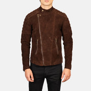 Faisor Mocha Giacca Biker in Pelle da Uomo – Vista prodotto alternativa 4