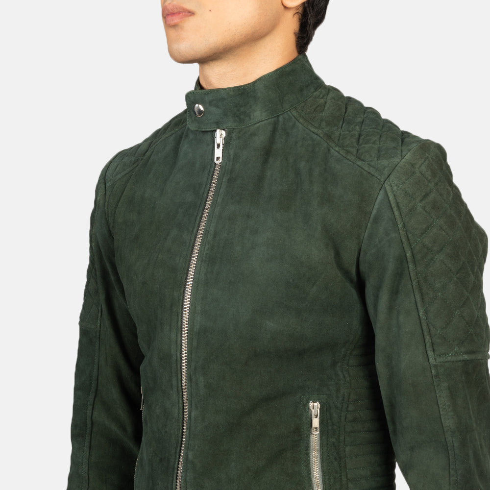 Fernando Trapuntato Giacca Biker in Pelle da Uomo – Vista prodotto alternativa 6