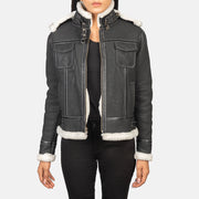 
Fiona Hooded Giacca in Shearling da Donna – alternate product view 1