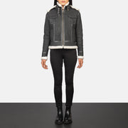 
Fiona Hooded Giacca in Shearling da Donna – alternate product view 3