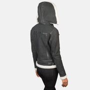 
Fiona Hooded Giacca in Shearling da Donna – alternate product view 5