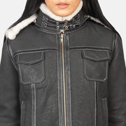 
Fiona Hooded Giacca in Shearling da Donna – alternate product view 6
