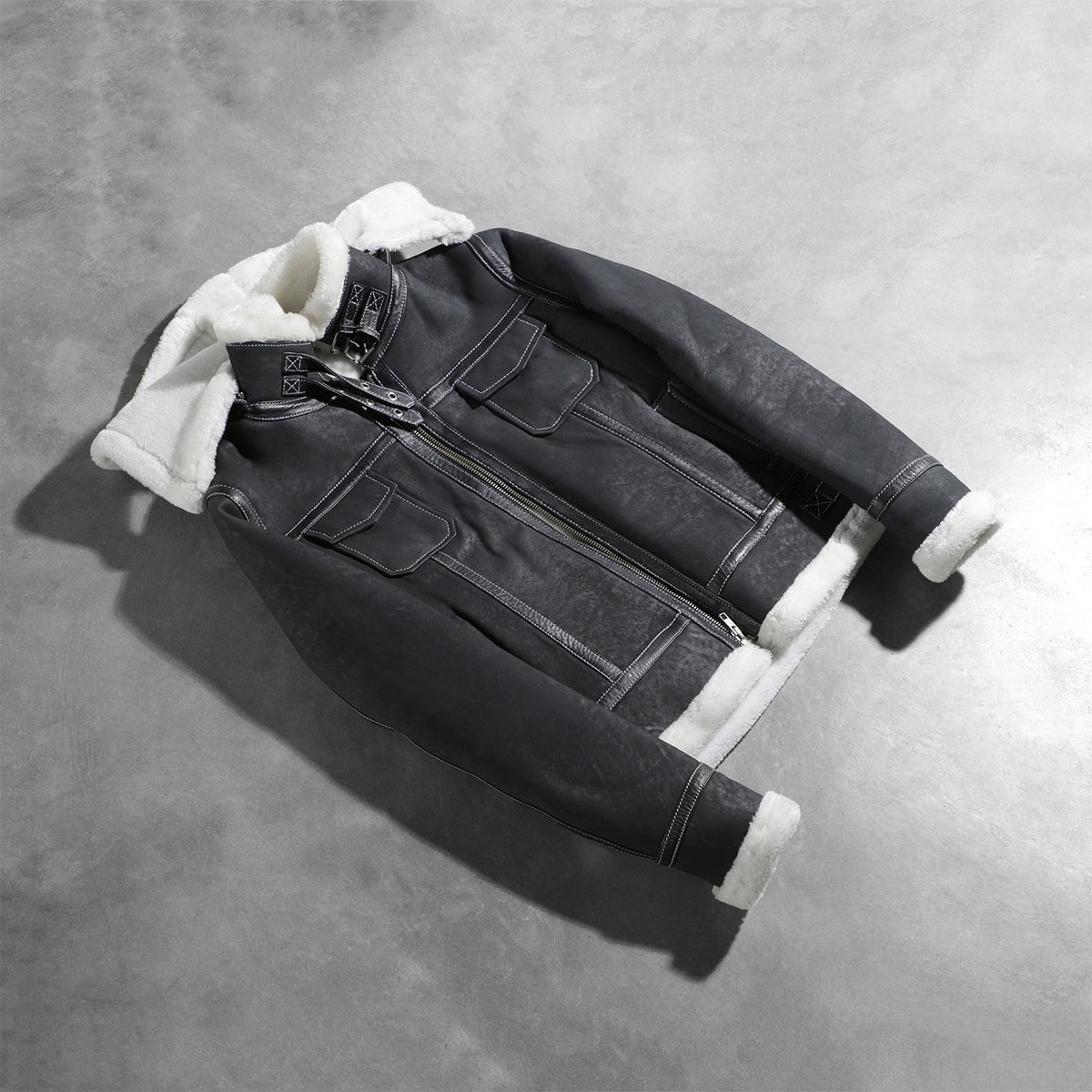 
Fiona Hooded Giacca in Shearling da Donna – alternate product view 7