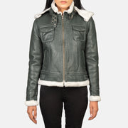 
Fiona Hooded Giacca in Shearling da Donna – alternate product view 1