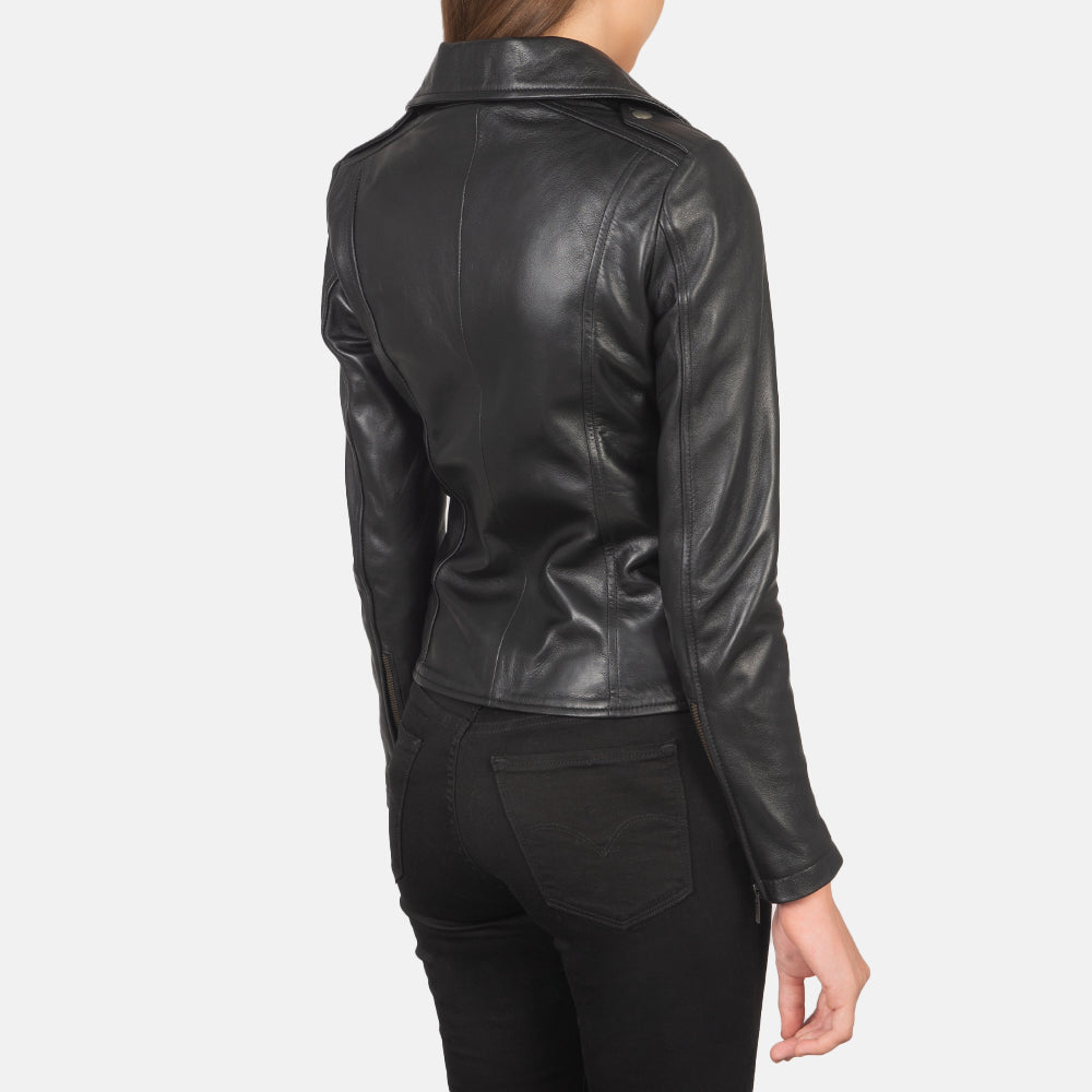 Flashback Giacca Biker in Pelle da Donna – Vista prodotto alternativa 5