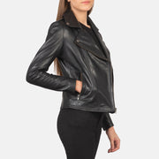 Flashback Giacca Biker in Pelle da Donna – Vista prodotto alternativa 6