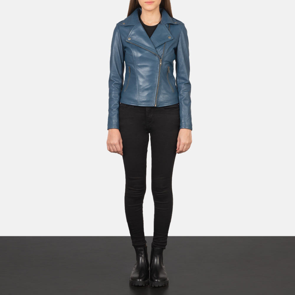 Flashback Giacca Biker in Pelle da Donna – Vista prodotto alternativa 3