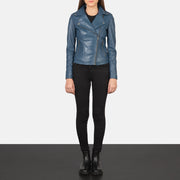 Flashback Giacca Biker in Pelle da Donna – Vista prodotto alternativa 3