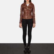Flashback Giacca Biker in Pelle da Donna – Vista prodotto alternativa 4