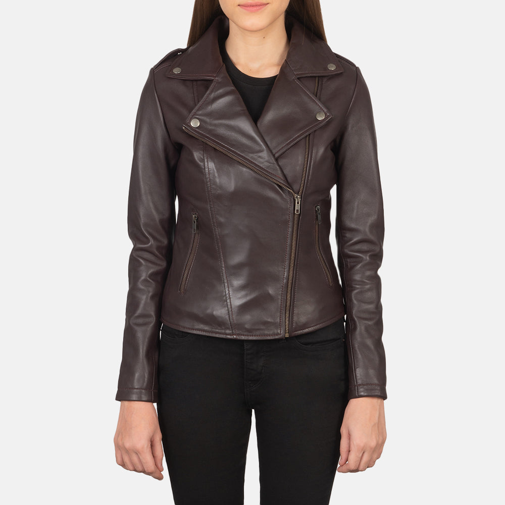 Flashback Giacca Biker in Pelle da Donna – Vista prodotto alternativa 1