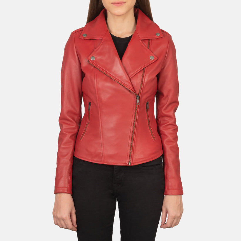 Flashback Giacca Biker in Pelle da Donna