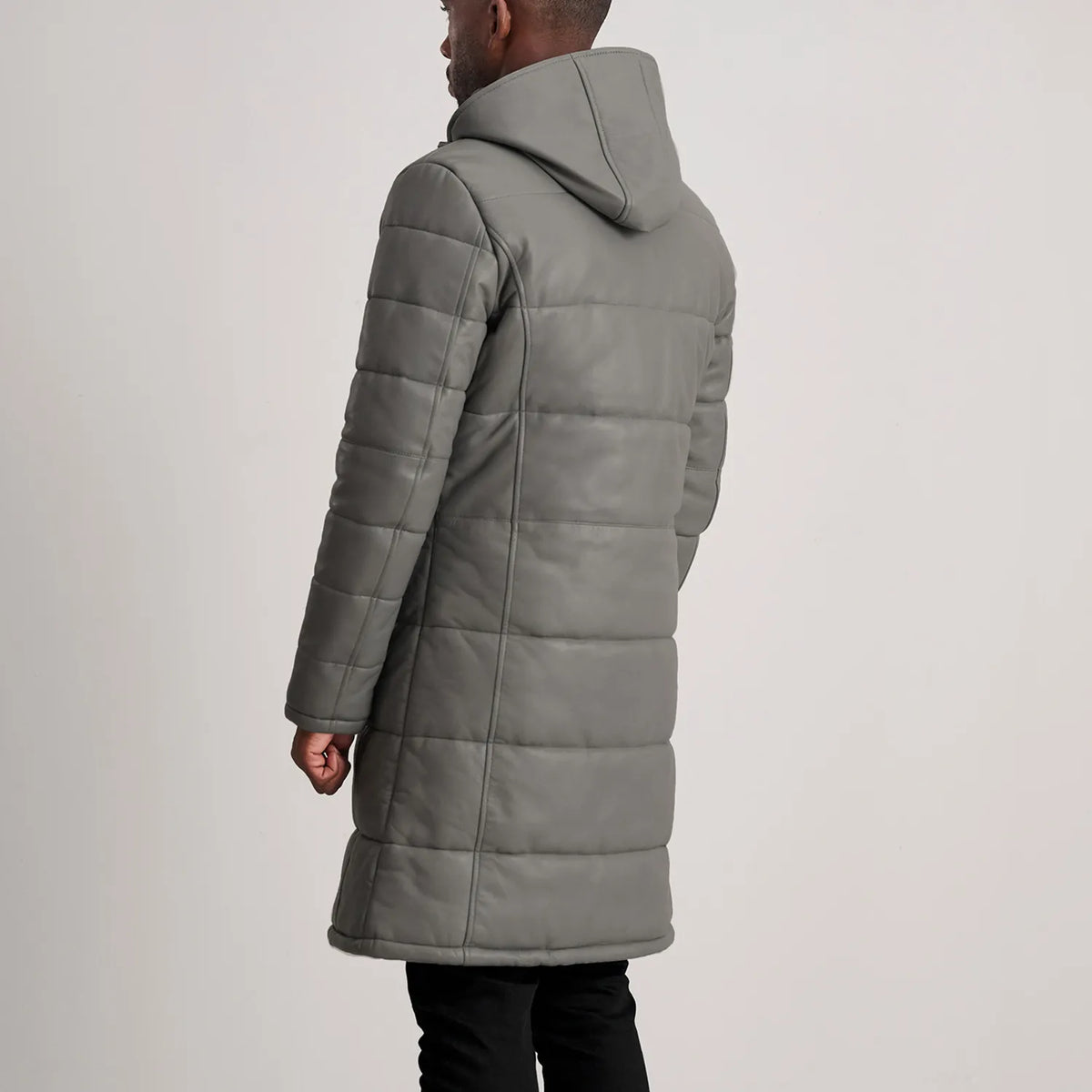 
Floyd Cappotto in Pelle Cuoio Puffer Giacca in Pelle da Uomo – alternate product view 5