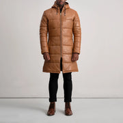 
Floyd Cappotto in Pelle Cuoio Puffer Giacca in Pelle da Uomo – alternate product view 3