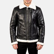Francis B-3 Nero Bomber in Pelle da Uomo – Vista prodotto alternativa 4