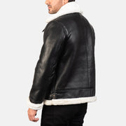 Francis B-3 Nero Bomber in Pelle da Uomo – Vista prodotto alternativa 5