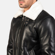 Francis B-3 Nero Bomber in Pelle da Uomo – Vista prodotto alternativa 6