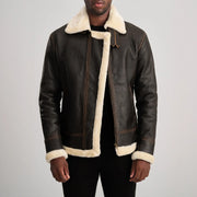 Francis B-3 Nero Bomber in Pelle da Uomo – Vista prodotto alternativa 1