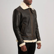 Francis B-3 Nero Bomber in Pelle da Uomo – Vista prodotto alternativa 2