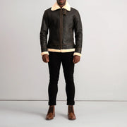 Francis B-3 Nero Bomber in Pelle da Uomo – Vista prodotto alternativa 3