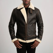 Francis B-3 Nero Bomber in Pelle da Uomo – Vista prodotto alternativa 4